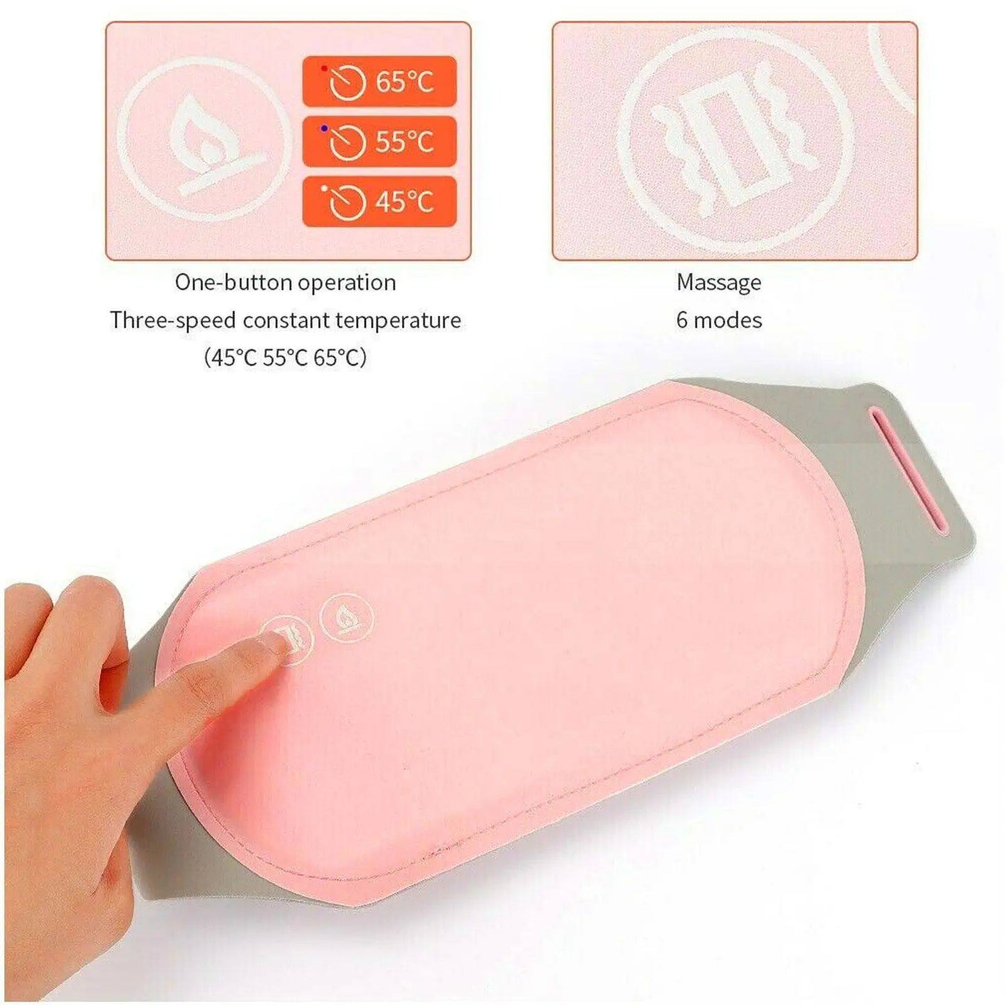 Relief Menstrual Heating Pad Electric Fast Heating Vibratio