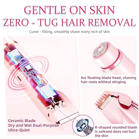 Dual Head Rechargeable Hair Removal Device