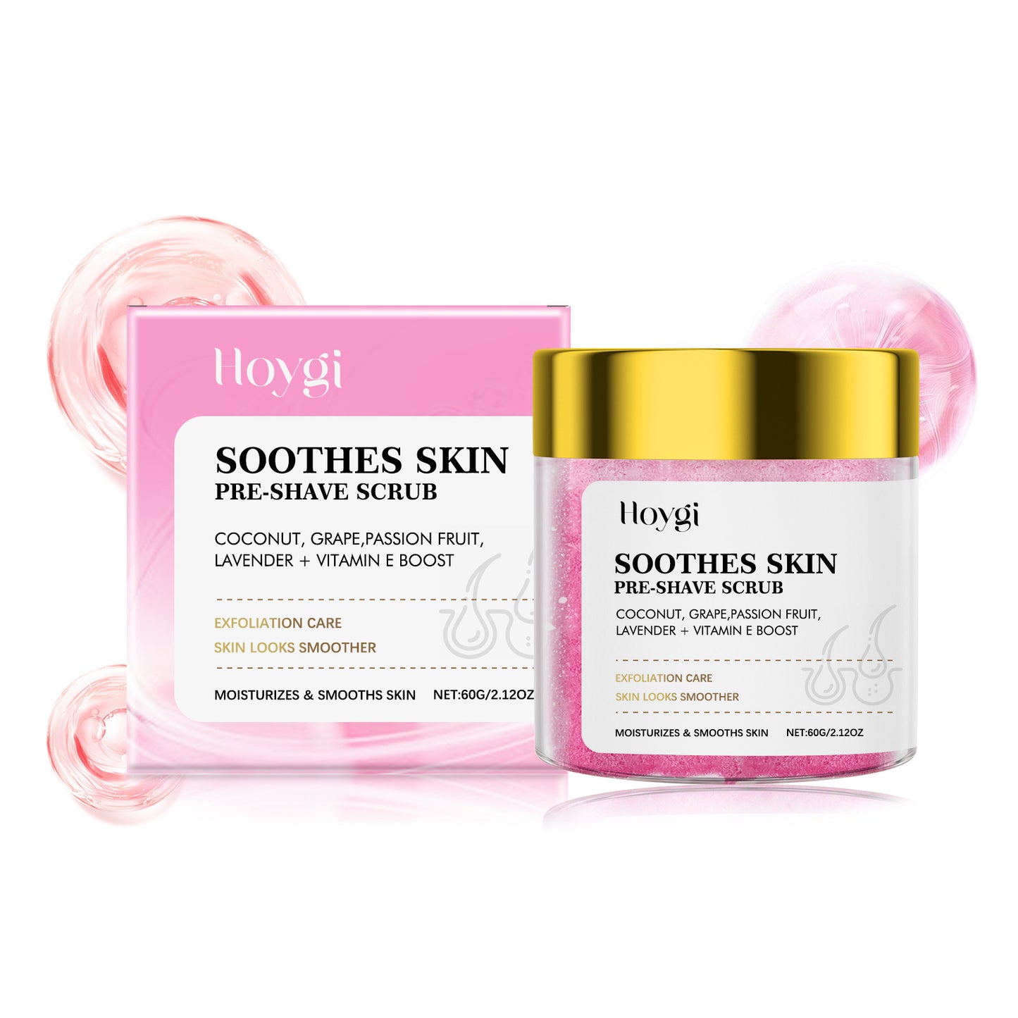 Hair Removal Pre-Shaving Shaving Scrub