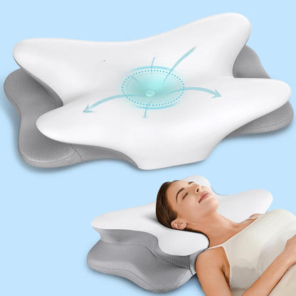 Butterfly Cervical Memory Foam Pillow